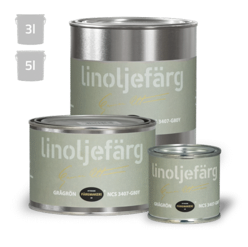 Linoljefärg Grågrön - Bild 1