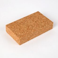 Abrasive block of pressed cork