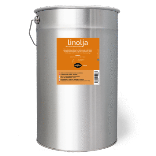 ottosson-kokt-linolja-25-liter Swedish cold-pressed boiled linseed oil 25 liter - Image 1